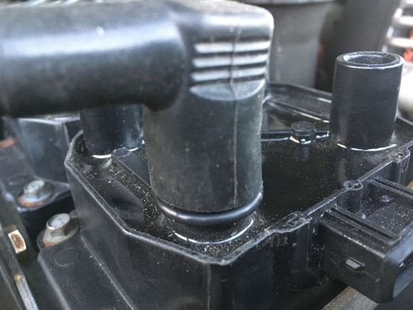 Wire installed then let O-ring slide upwards to the boot.