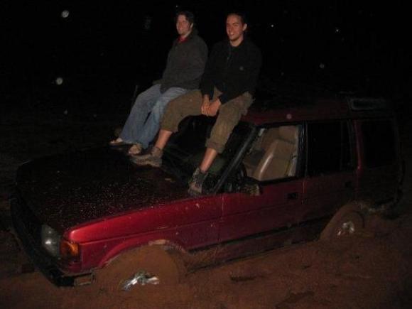 Me and one of my passengers on the roof of Spot