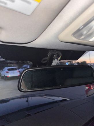 Rear view mirror cap