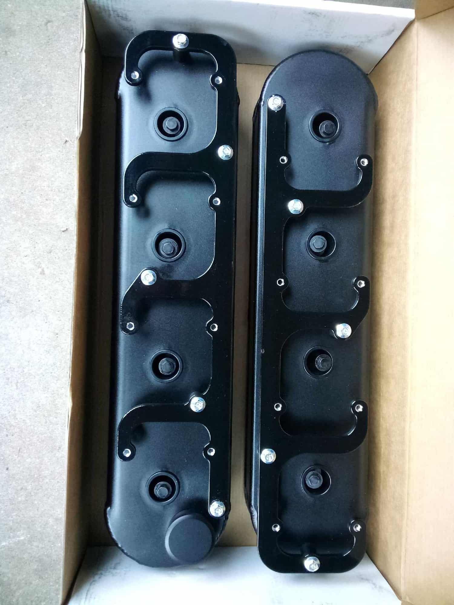 Accessories - Brand new fabricated valve covers and powdercoated ICT Billet coil brackets - New - All Years  All Models - Grand Rapids, MI 49519, United States