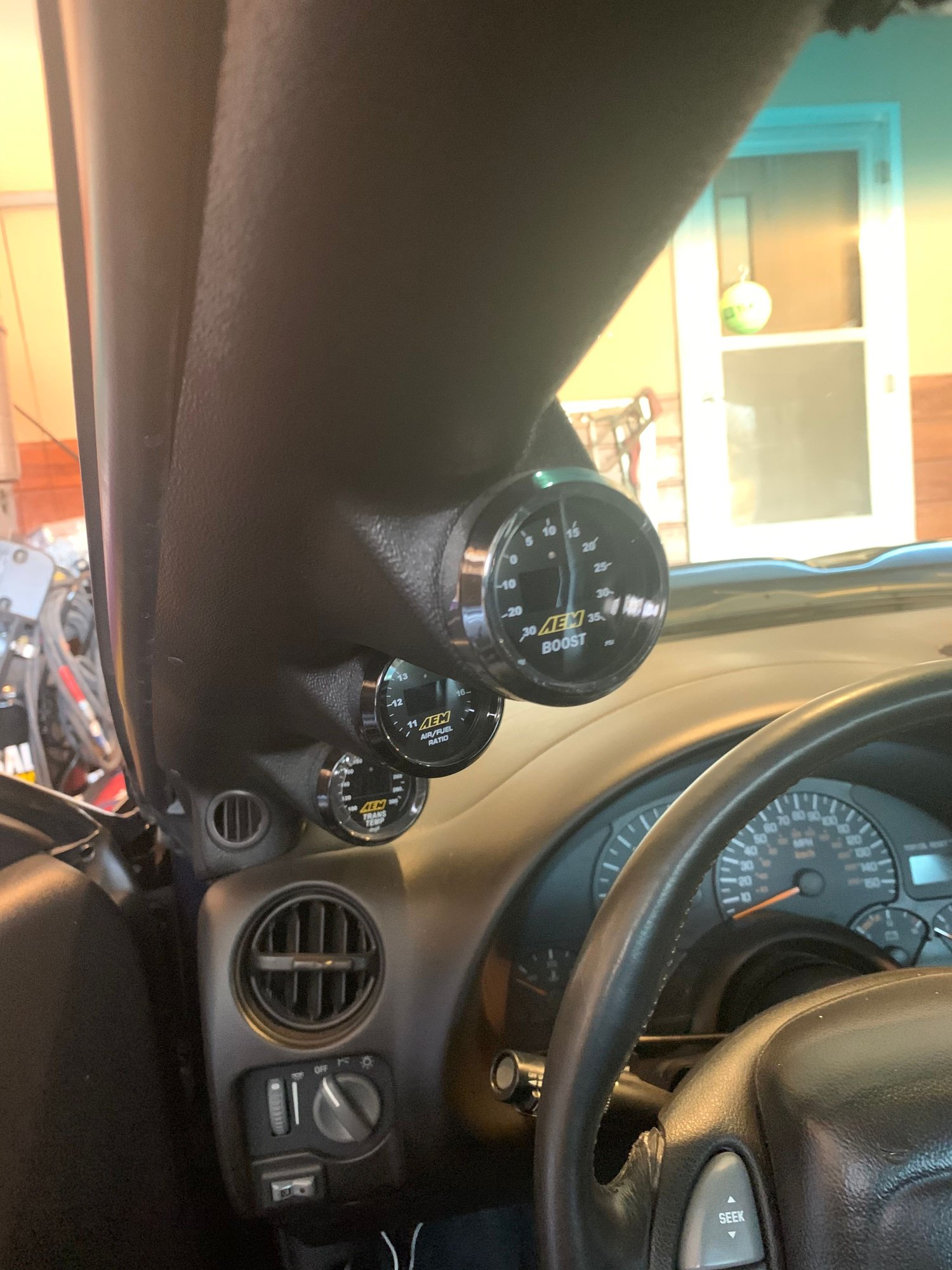 AEM boost gauge, autometer triple gauge pillar t top LS1TECH Camaro