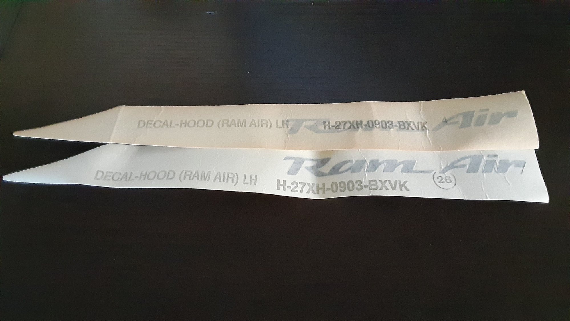 Accessories - Trans am ram air hood decals black and silver GM oem - New - 0  All Models - Hazle Township, PA 18202, United States