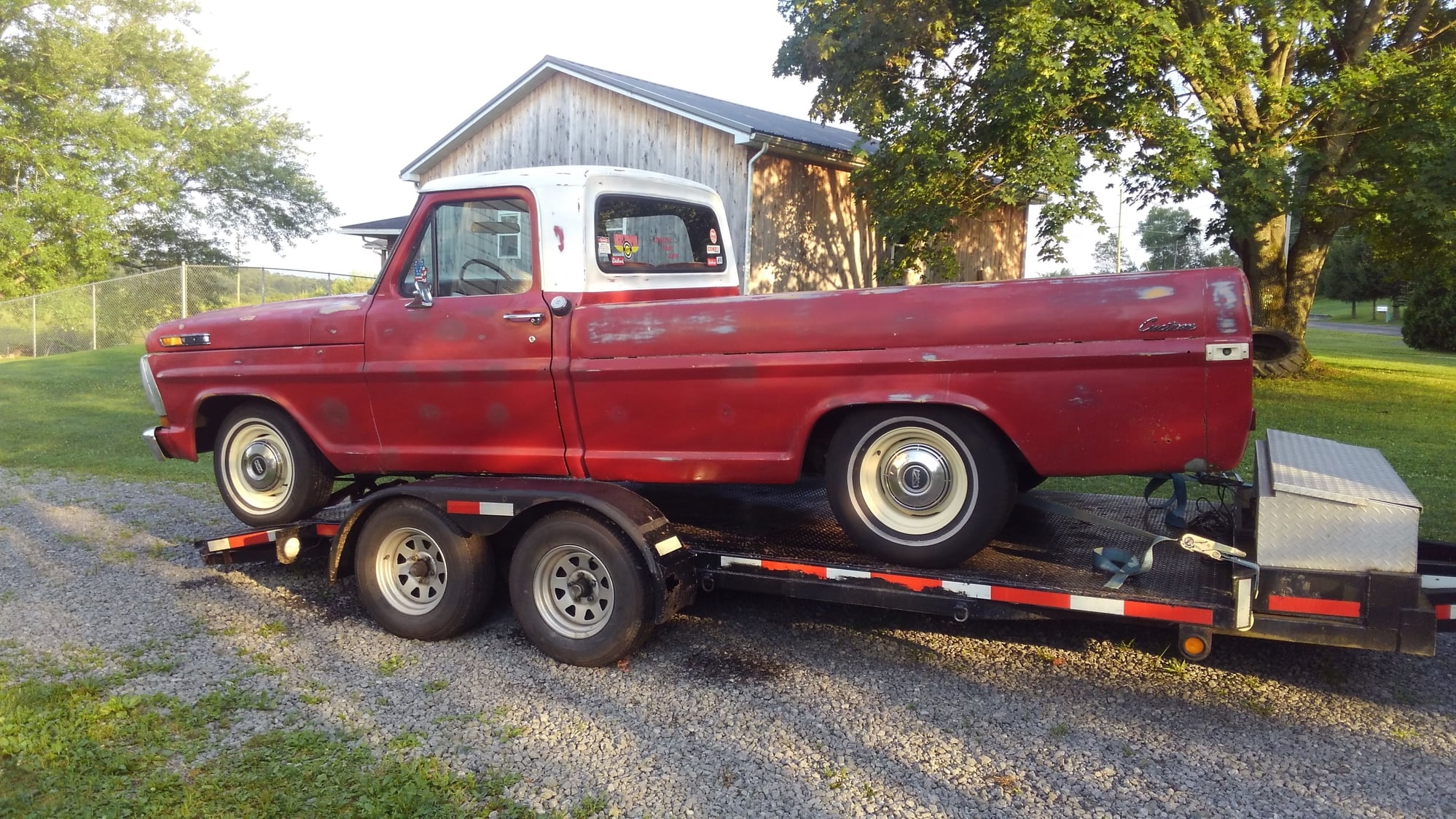 1971 Ford F-100 - LS 6.0L, ,4L60E 1971 Ford f100 - Used - VIN Abc12377777f - 76,000 Miles - 8 cyl - 2WD - Automatic - Truck - Red - Slippery Rock, PA 16057, United States
