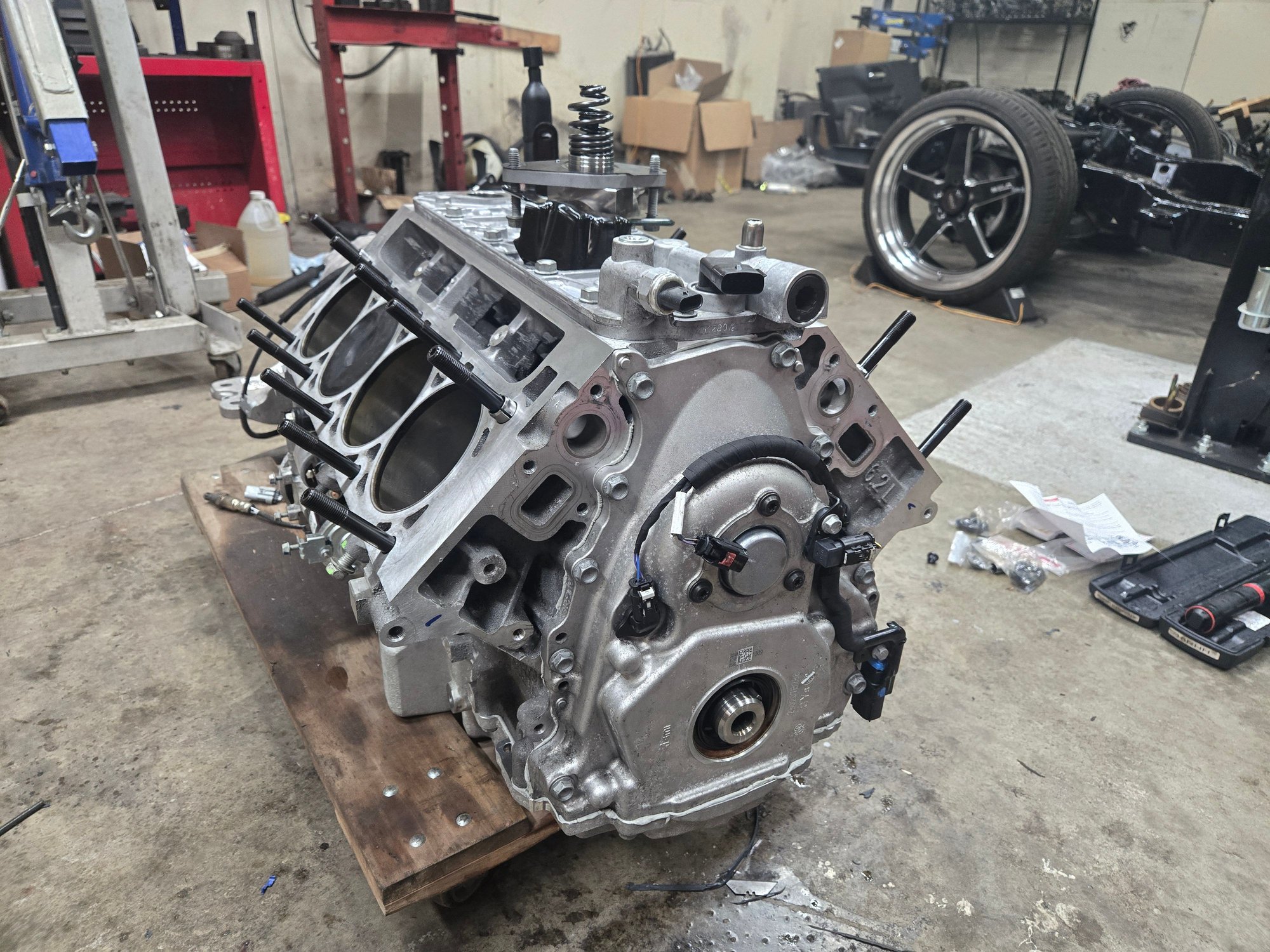 Studded with new tie bar lifters and cam upgrade...also locked out vvt