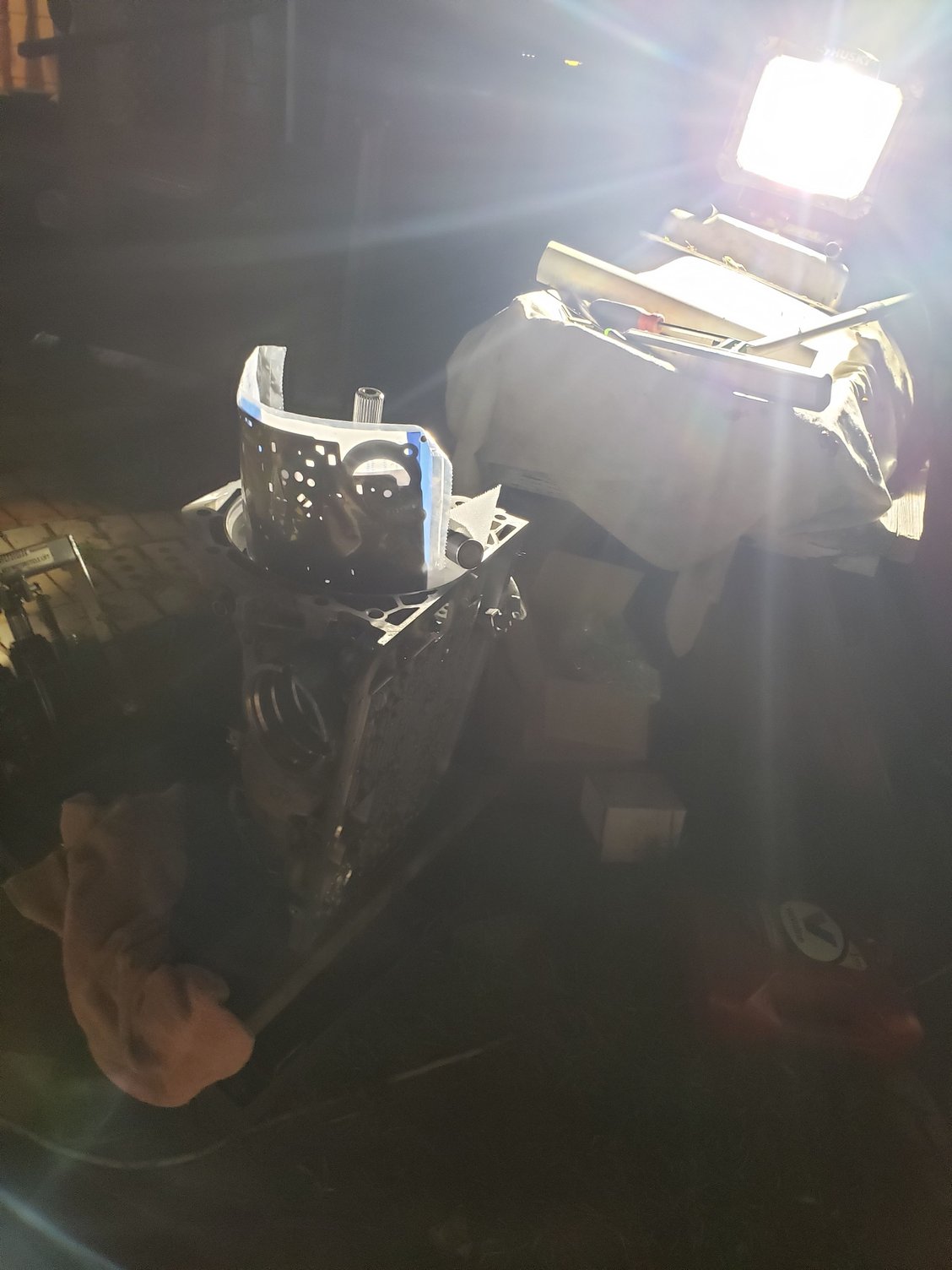 From reassembly last night