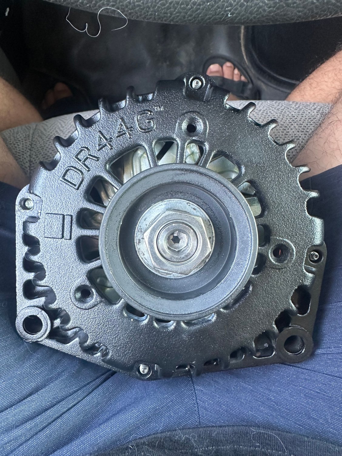 Alternator powder coated and rebuilt to 220 amp