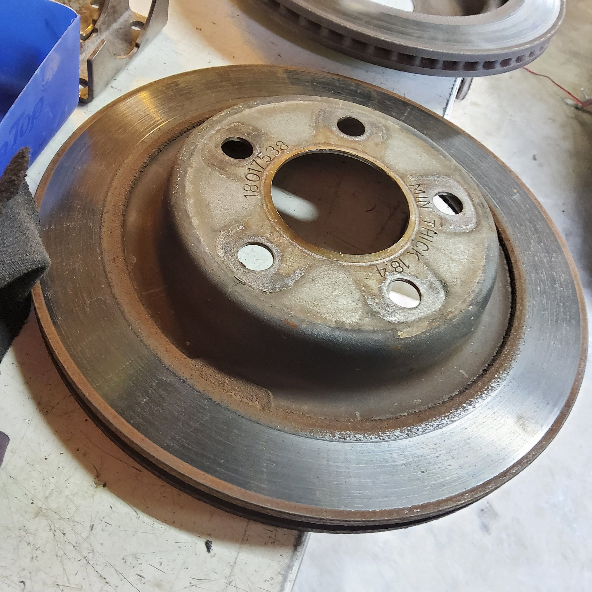 Rotors are off to be plated, to stop rust, then painted... 