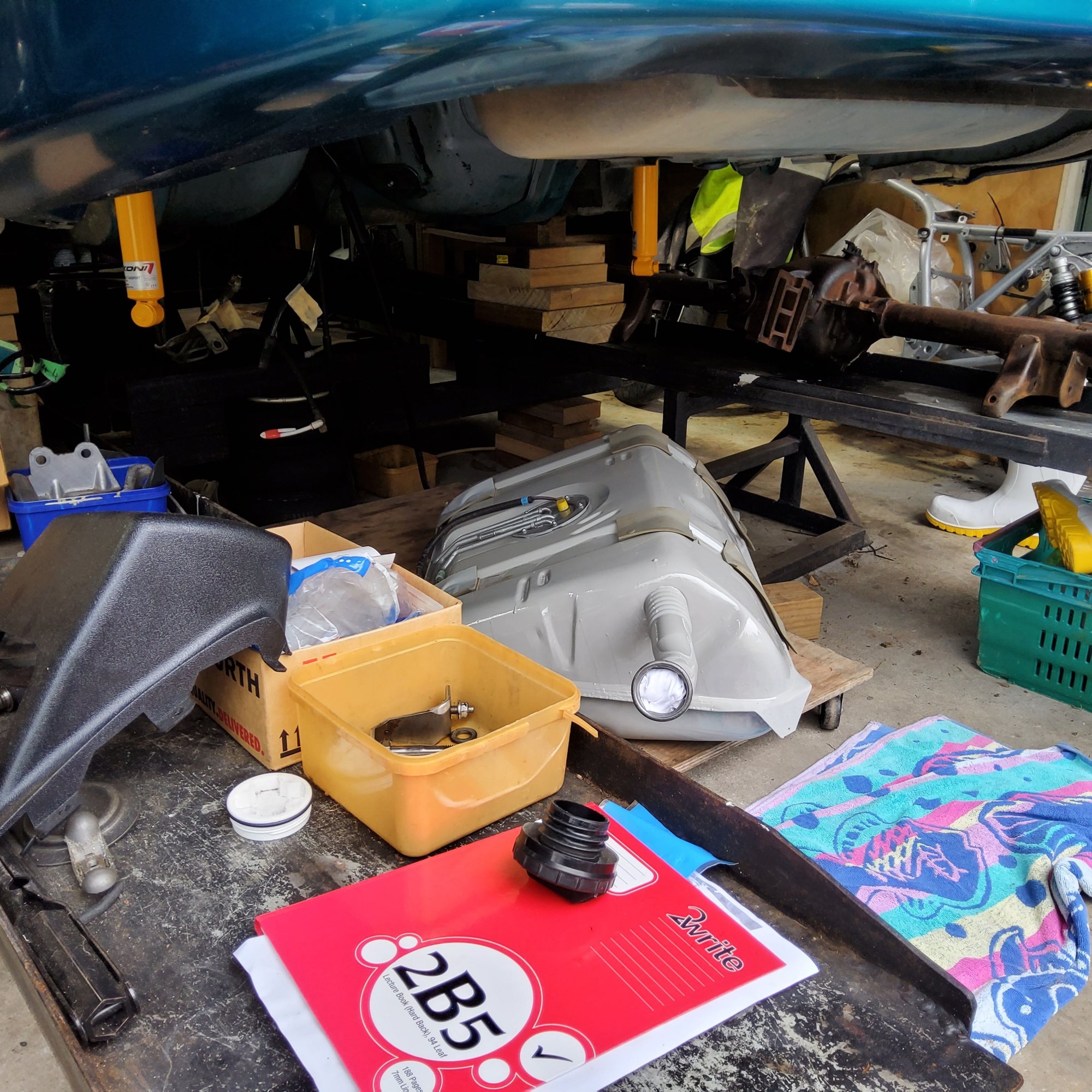Make sure to block the fuel neck entrance from crap when installing.
