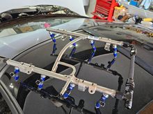 Ls3 fuel rails with two -8 fittings welded on