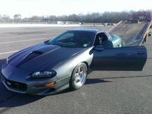 Spun a rod bearing in the burnout box.