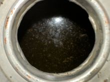 This is looking in the overflow tank (not the radiator)