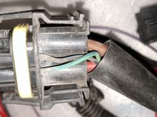 Top of MB connector showing two small wires.