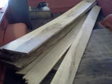 bed wood, approx 45 b-f of salvaged tan oak
