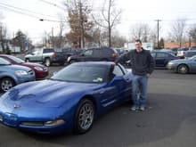 Picking it up in New Jersey - I flew up from Virginia without telling my wife and got home that night with it...she was a little upset but got over it quickly since she loves corvettes.