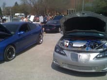 GXP at the 2009 PAPA CAR SHOW IN WEST LAFEYETTE, IN PURDUE UNIV.  next to a really good looking GTO...