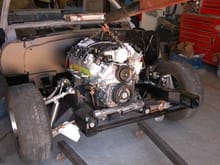 Test fitting the LS7 and T56 on August 16, 2006