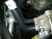 Heater hose fitment