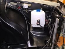 Wiring engine bay after