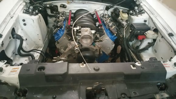 Stabbed the motor in today, trans going in tomorrow.