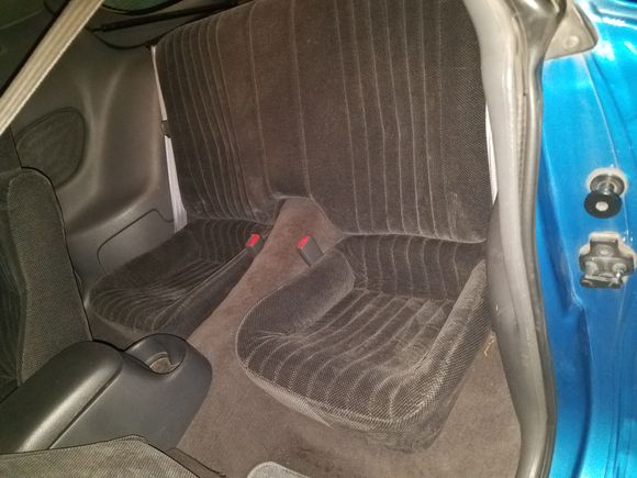 Rear seats.