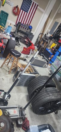 my garage is a bit of a mess now. If anyone is interested in a affordable turbo kit, ill have one availible of they dont want to spend big money on a running kit. 