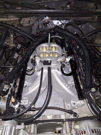 Used like new Edelbrock Pro Flo 4 fuel injection for sale, Part # 35750..bought new 8/23, max 400 mi on system, ran flawless, still on car, only reason for sale is i have acquired a lsa supercharger an no longer need, also will include 58x reluctor harness( part # EDL- 35714...new $85) and edelbrock throttle cable bracket EDL -8014($73) neither come include with system when bought new, will ship in original box, system new $2,265... sell price $1,700 plus 
shipping..Paypal only please..Thank you