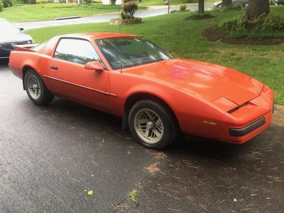 Red 1989 Firebird Formula 350