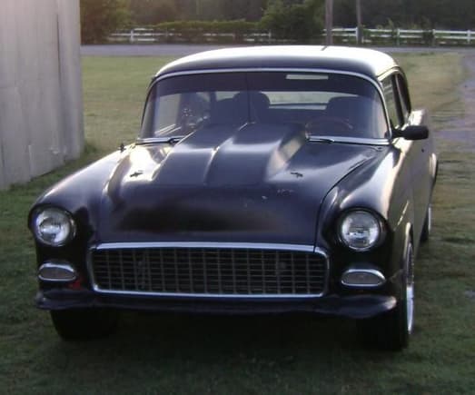 This is my brothers rod,55 Chevy with an LT1 drive train out of a 95 Camaro.Lots of mods to the car..to many to list.