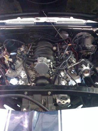 Engine installed