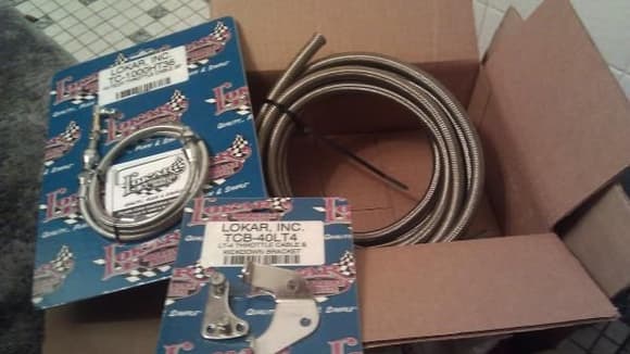 More goodies.. Braided Hose, and throttle cable