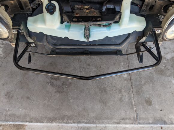Top view of front support