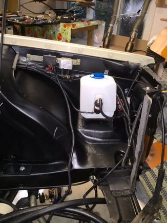 Wiring engine bay after