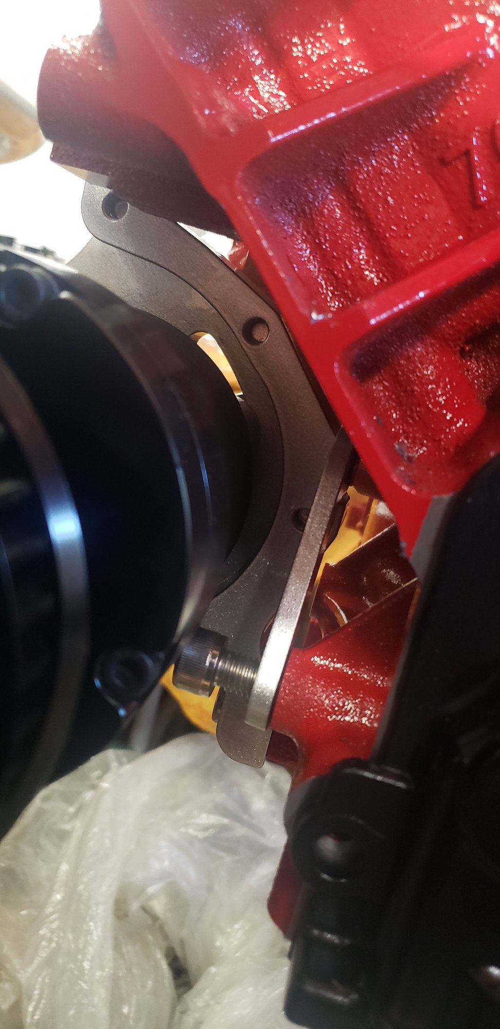 Moroso 3Vane Vacuum Pump Complete with AEI CNC AC low mount bracket