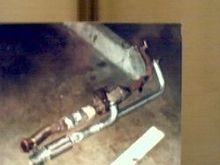 the new warpspeed y pipe vs the stock 92 gxe one
(this i swapped over to my 91 se)
(and i bought a used warpspeed like it for my 92 se