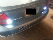 SMD back-up lights. These give off a solid white color. it's also pleasing to the eye :)