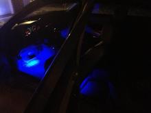 front and back seat led glow interior lighting