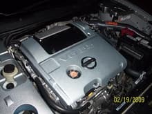 6.5 gen engine bay with painted covers, Nismo Radiator cap, Fujita CAI and Oil cap.