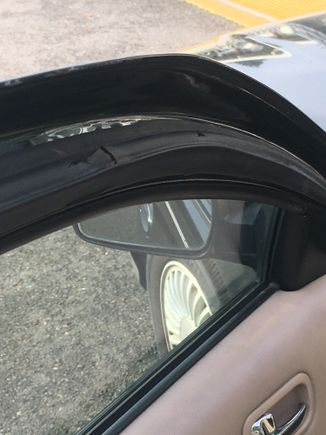 All the weather stripping on the car is worn. I will probably order this on Nissan's part store. All the boneyard stuff is in the same shape. Its 23 years old after all. 