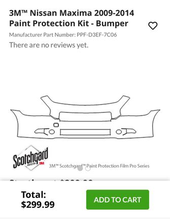 Front bumper Ppf 