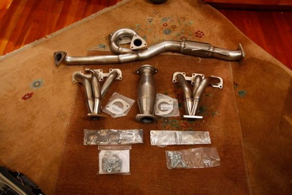 Cattman Headers, y-pipe and, fastcat fresh out of the box.
