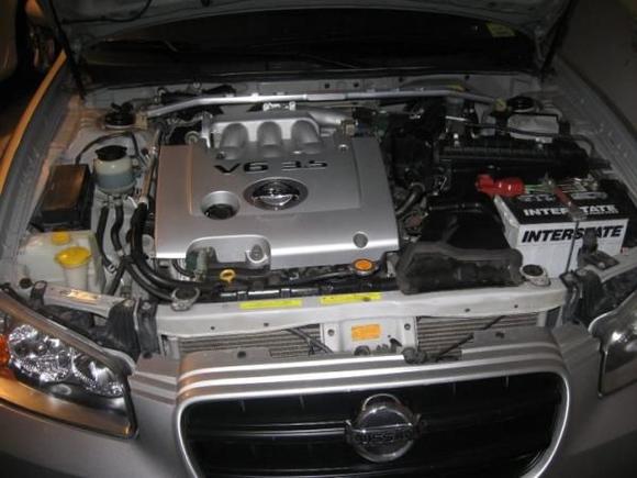 3.5 Liter V6
Stillen Rear Sway Bar 
Stillen Strut Tower Brace 
Stillen Battery Tie Down Brace 
Stillen Billet Aluminum Oil Cap