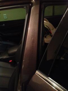 Drivers side B pillar, right side same.