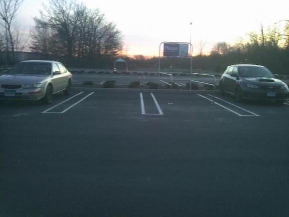 Next to my boss's WRX