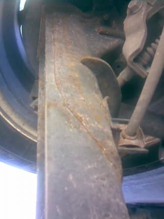 rust on the rear axle