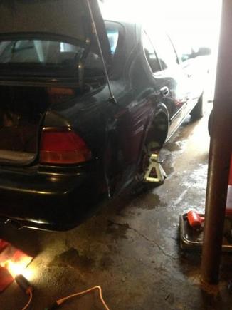 When i recently changed rear struts