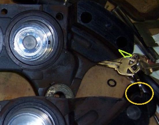 this is a better view of where I grinded off the edge of the caliper