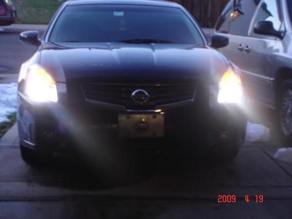 Put a Nissan Novelty plate on the front. I think it looks good !