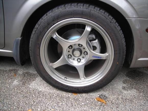 new tires, rims, rotors and painted calipers