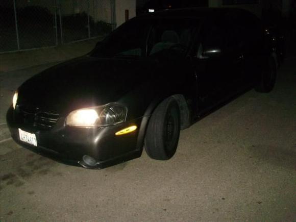 i had to turn the light on so i could see the car