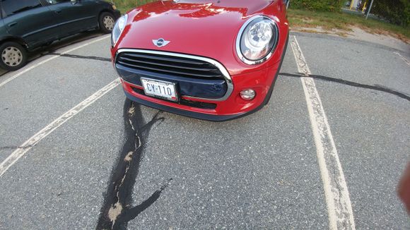 What is the discoloration on the bumper?